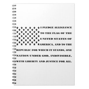Caderno Espiral Penhor De Lealdade #USAPatriotGraphics
