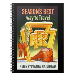 Caderno Espiral Pennsylvania Railroad, o melhor caminho para Viage