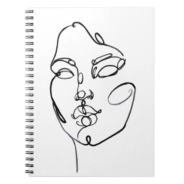 Caderno Espiral Pensamentos Lineares - Face (Frente)