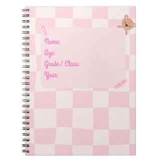 Caderno Espiral Pensamentos turvos a rosa