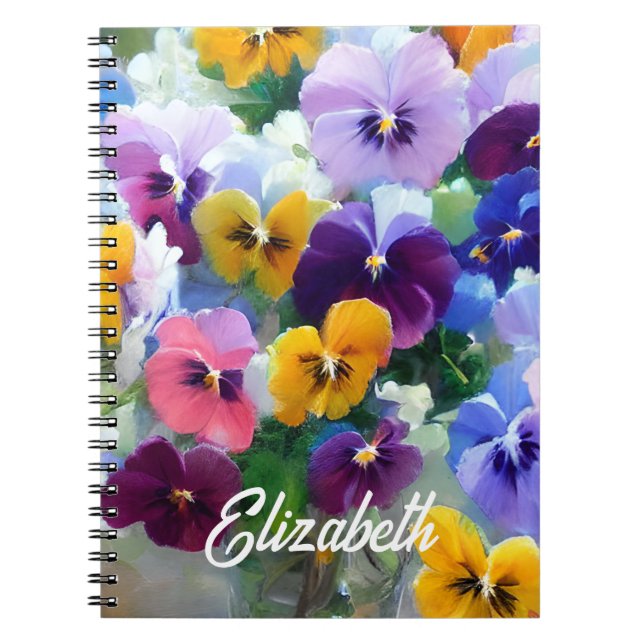 Caderno Espiral Penseiras Coloridas  (Frente)