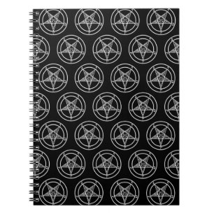Caderno Espiral Pentagrama do Baphomet 