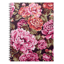 Caderno Espiral Peônias em Flor