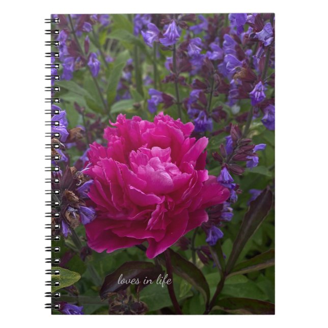 Caderno Espiral Peony & Sage (Frente)