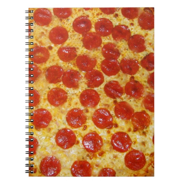 Caderno Espiral Pepperoni Pizza (Frente)