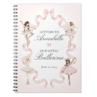 Pequena Ballerina escreve para o meu livro de bebê