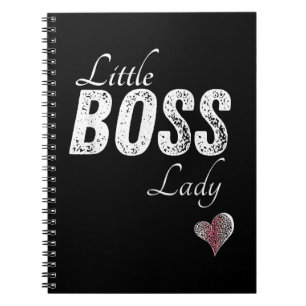 Caderno Espiral Pequena Senhora Chefe Bebê Crianças Menina Baixa