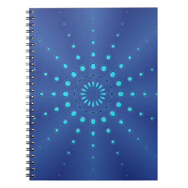 Caderno Espiral Pequenas Joias Azuis (Frente)