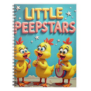 Caderno Espiral Pequenas Peepstars - Víblias de Banda da Páscoa Re