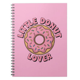 Caderno Espiral Pequeno Amante de Donut | Crianças