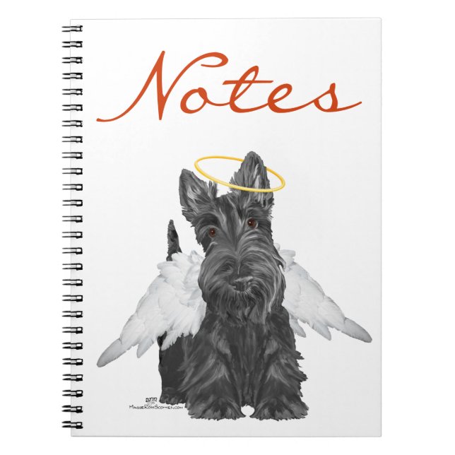 Caderno Espiral Pequeno Anjo Scottie (Frente)