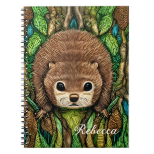 Caderno Espiral Pequeno Bebê Adorável E Bonito