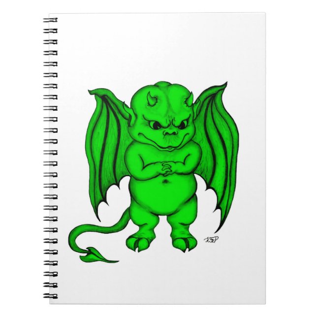 Caderno Espiral Pequeno demônio (Frente)