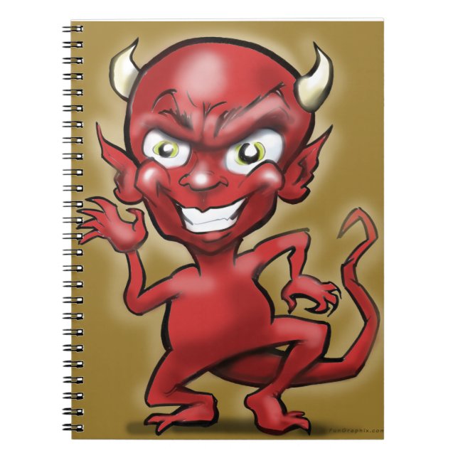 Caderno Espiral Pequeno Diabo (Frente)