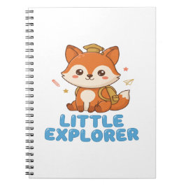 Caderno Espiral Pequeno Explorador Raposa Fofa