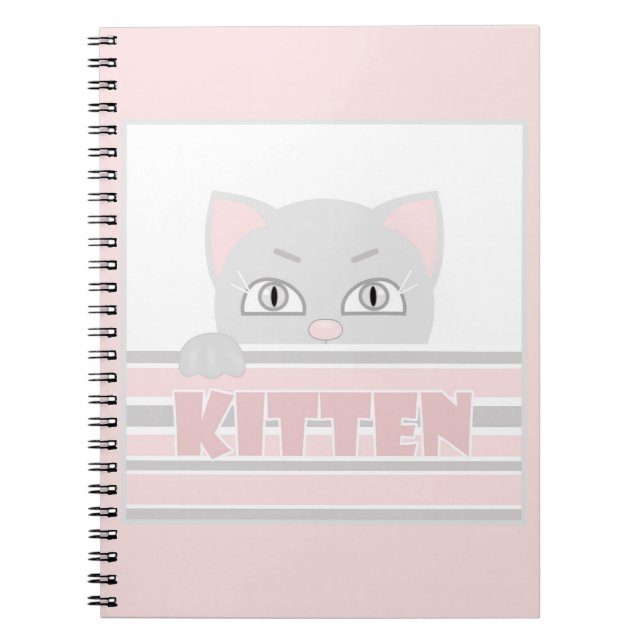 Caderno Espiral Pequeno gatinho (Frente)