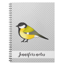 Pequeno Pássaro Selvagem Amarelo & Título Personal