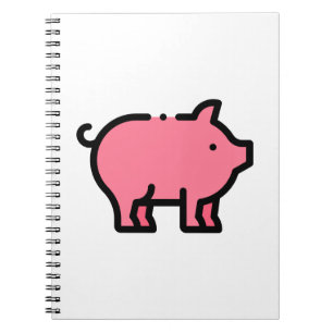 Caderno Espiral Pequeno Porco