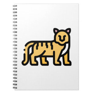 Caderno Espiral Pequeno Tigre