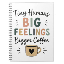 Caderno Espiral Pequenos Humanos Grandes Sentimentos Café Ainda Ma