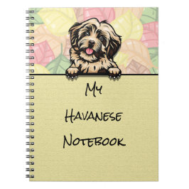 Caderno Espiral Pequim Bloco de anotações Cute Havanese