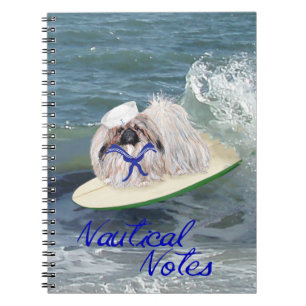 Caderno Espiral Pequinês Surfista