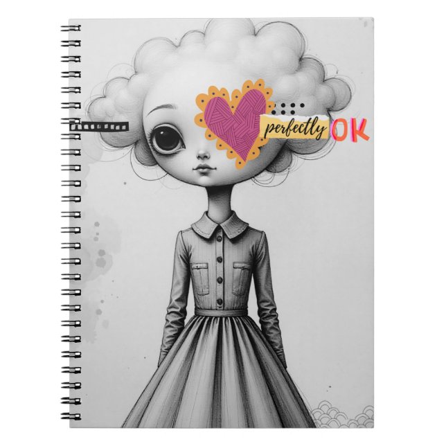 Caderno Espiral Perfectly Ok Portrait Notebook Journal (Frente)