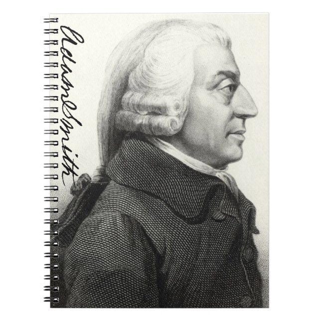 Caderno Espiral Perfil Adam Smith (com assinatura) (Frente)