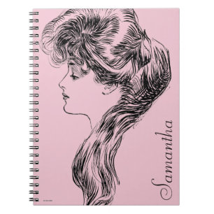 Caderno Espiral Perfil de uma menina de Gibson, 1903