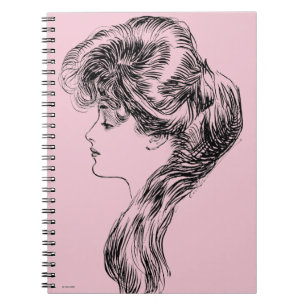 Caderno Espiral Perfil de uma menina de Gibson, 1903