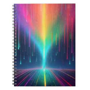 Caderno Espiral Perfuração de Arco-Íris