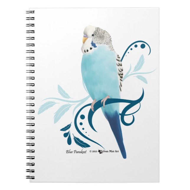 Caderno Espiral Periquito Azul (Frente)