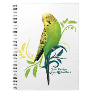 Caderno Espiral Periquito Verde