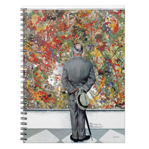Caderno Espiral Perito da arte por Norman Rockwell