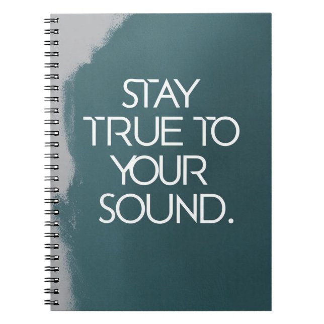 Caderno Espiral Permaneça Fiel ao Seu Som (Frente)