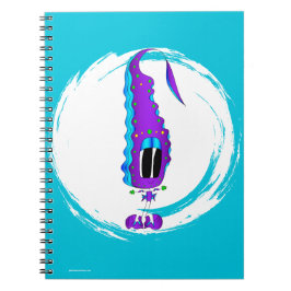 Caderno Espiral Personagem de Desenho Animado Divertido, Colorido 