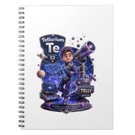 Caderno Espiral Personagem do Telúrio da ATOMIVRA