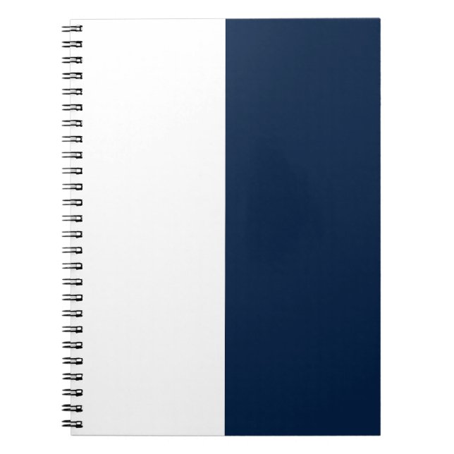 Caderno Espiral PERSONALIDADE de branco e Marinho (Frente)