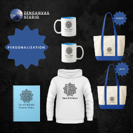 Caderno Espiral Personalidade de Mandala Minimalista de Equilíbrio