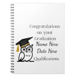 Caderno Espiral Personalised Graduation Gift for Her – Custom Name