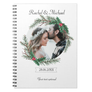 Caderno Espiral Personalisierbarer Hochzeit Foto