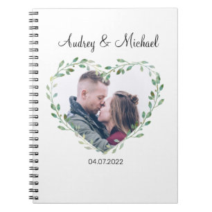 Caderno Espiral Personalisierbarer Hochzeit Foto