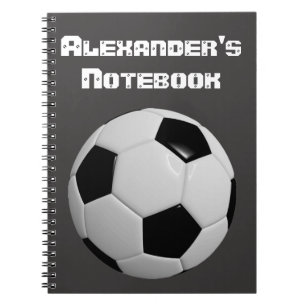 Caderno Espiral Personalização da Bola do Futebol
