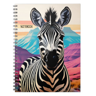 Caderno Espiral PERSONALIZAÇÃO: Zebra da Montanha do Cabo   Cadern