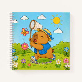 Caderno Espiral Personalizado com Nome de Capivara