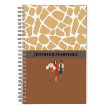 Caderno Espiral Personalizado de Duas Cores Elegan