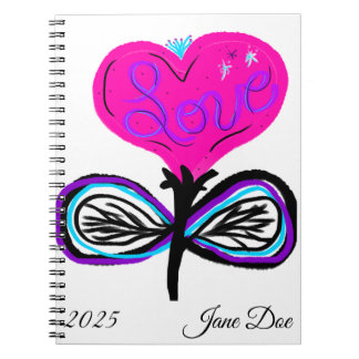 Caderno Espiral Personalizado Deixe O Diário Bloom