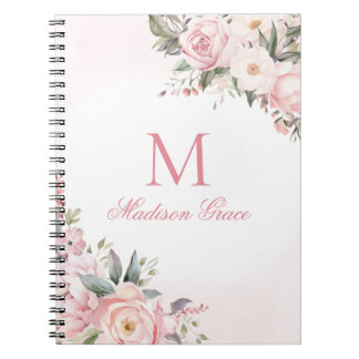 Caderno Espiral Personalizado do Nome do Monograma