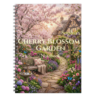 Caderno Espiral Personalizado Jardim de Cerejeira 