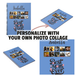 Caderno Espiral Personalizado Melhor Mãe do Mundo Moderno Dia das 